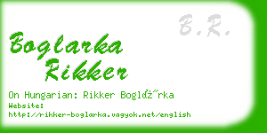 boglarka rikker business card